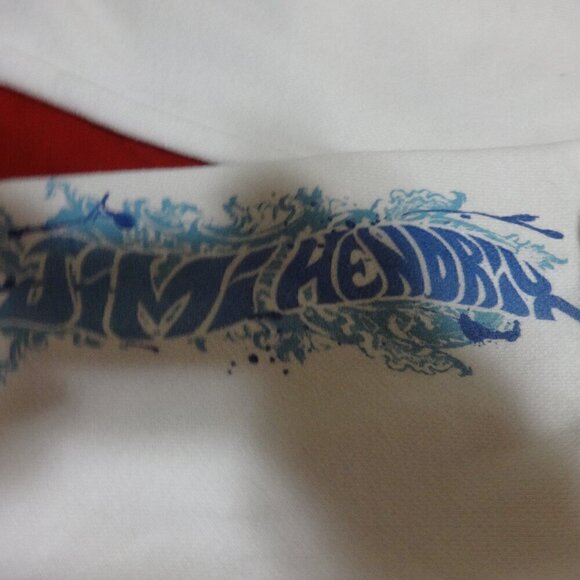 ODM Jimmy Hendrix hoodie size L cream color, very good condition, cotton ,poly - Picture 5 of 8